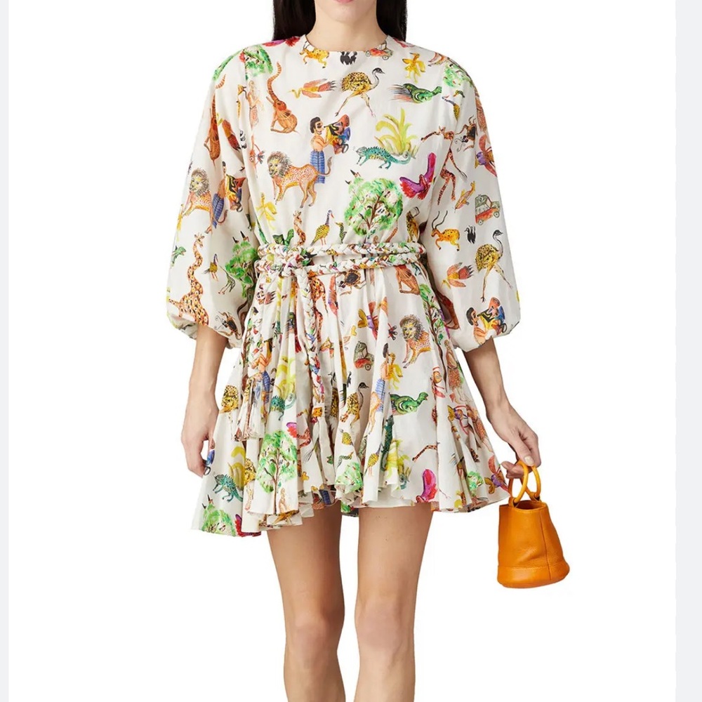 RHODE ELLA DRESS SAFARI PRINT